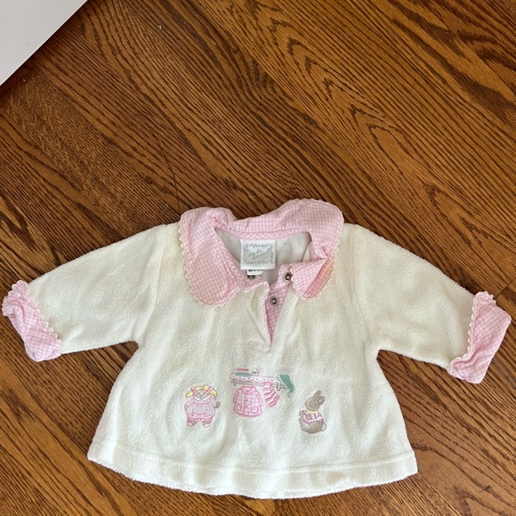 ▫️CRÈME DE LA CRÈME: Girl size 3 months, fuzzy pullover & sweatpants set▫️ - Picture 5 of 12